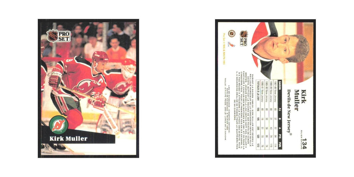 1991 Pro Set Kirk Muller New Jersey Devils #134