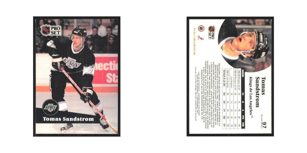 1991 Pro Set Tomas Sandstrom Los Angeles Kings #97