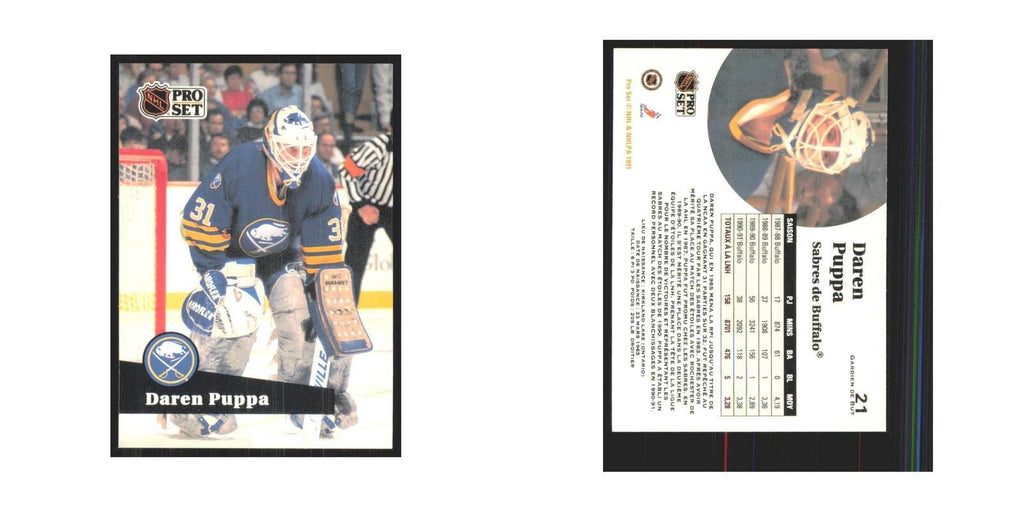 1991 Pro Set Daren Puppa Buffalo Sabres #21