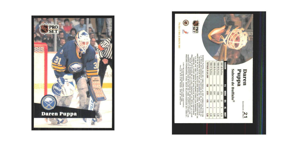 1991 Pro Set Daren Puppa Buffalo Sabres #21