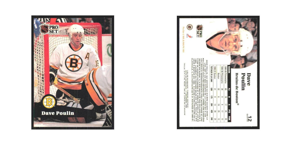 1991 Pro Set Dave Poulin Boston Bruins #12