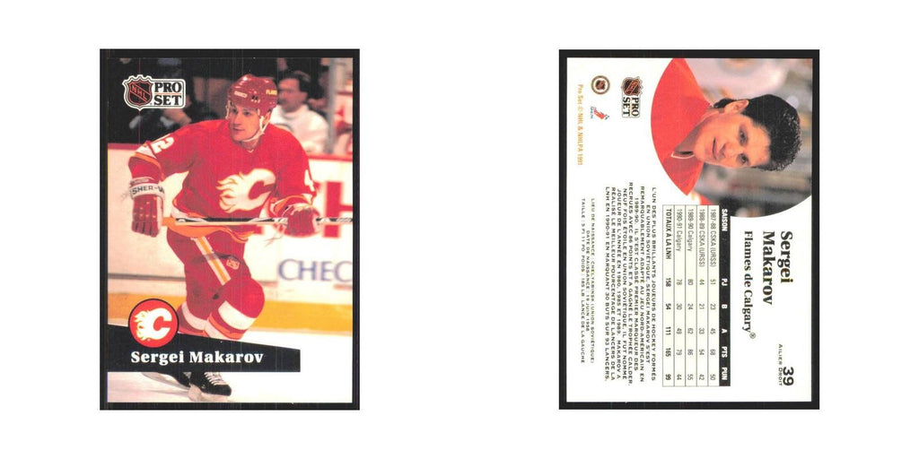 1991 Pro Set Sergei Makarov Calgary Flames #39