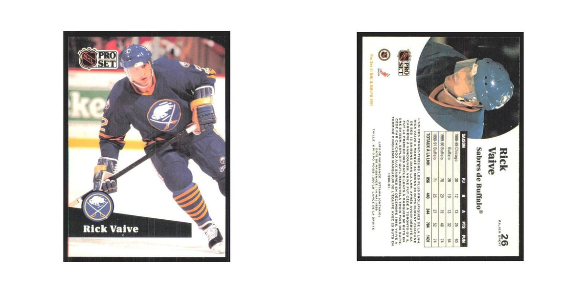 1991 Pro Set Rick Vaive Buffalo Sabres #26