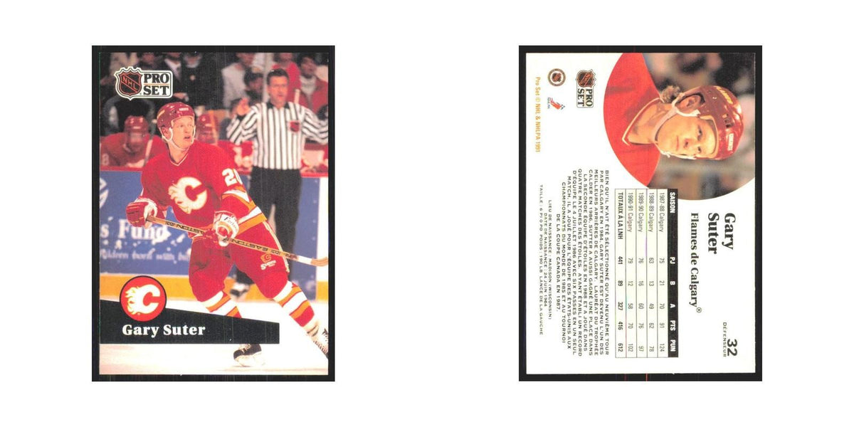 1991 Pro Set Gary Suter Calgary Flames #32