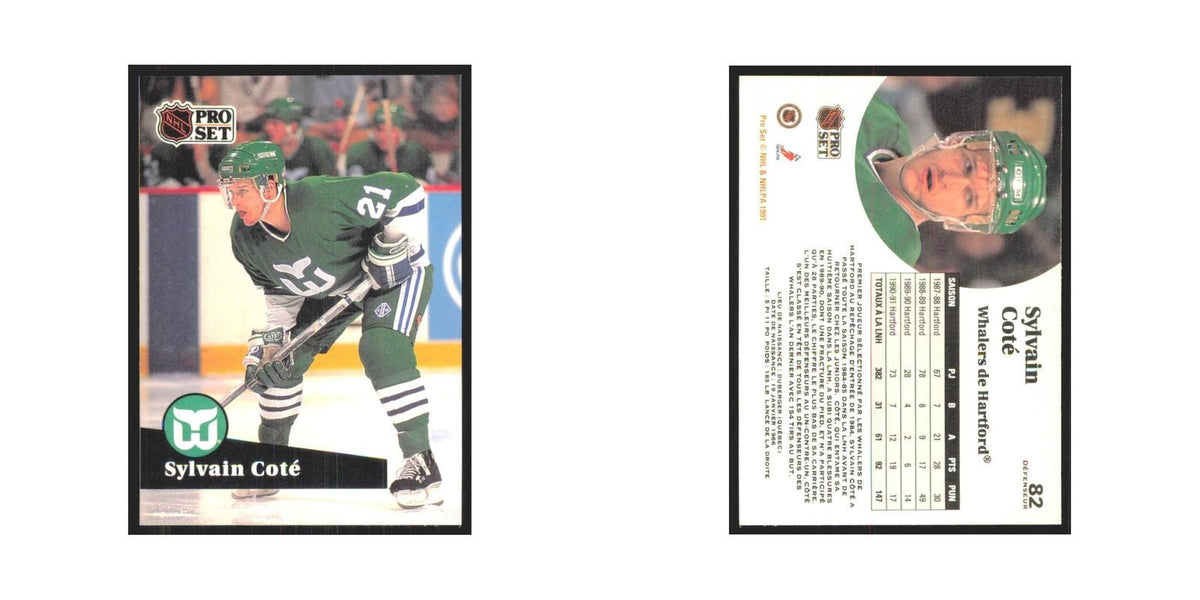 1991 Pro Set Sylvain Cote Hartford Whalers #82