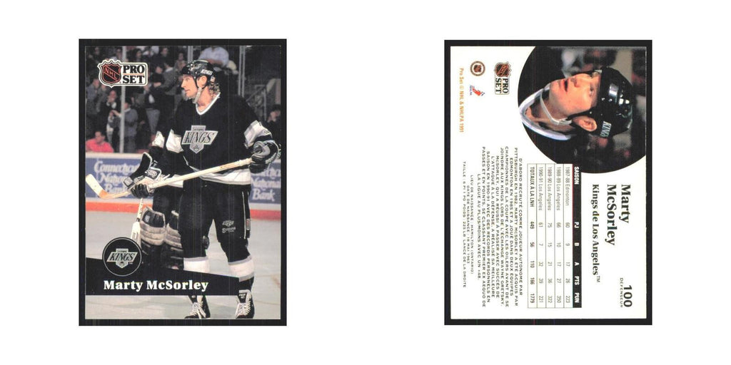 1991 Pro Set Marty McSorley Los Angeles Kings #100