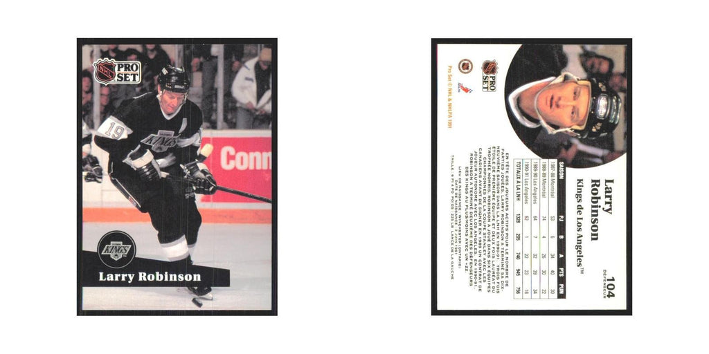 1991 Pro Set Larry Robinson Los Angeles Kings #104