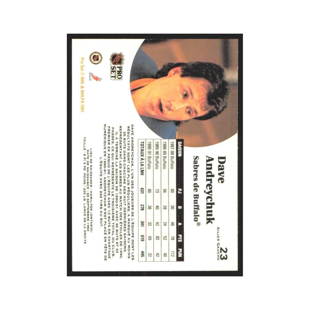 1991 Pro Set Dave Andreychuk Buffalo Sabres #23