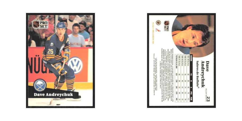 1991 Pro Set Dave Andreychuk Buffalo Sabres #23
