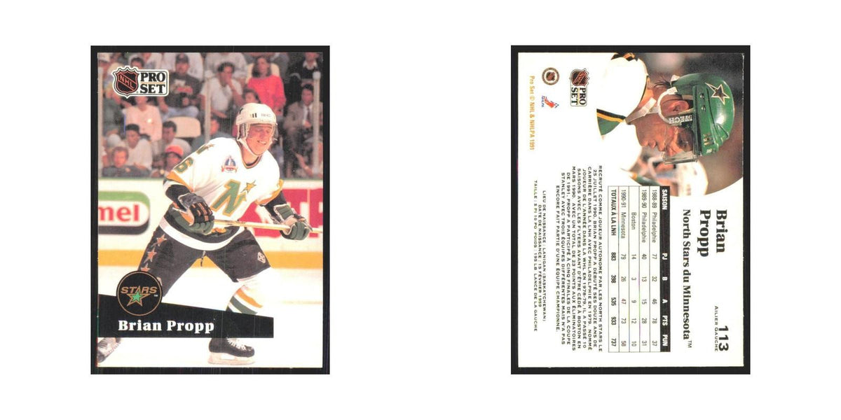 1991 Pro Set Brian Propp Minnesota North Stars #113