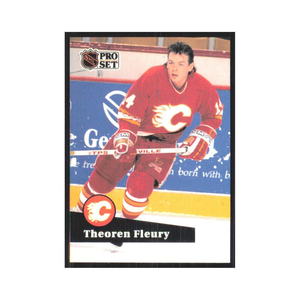 1991 Pro Set Theoren Fleury Calgary Flames #28