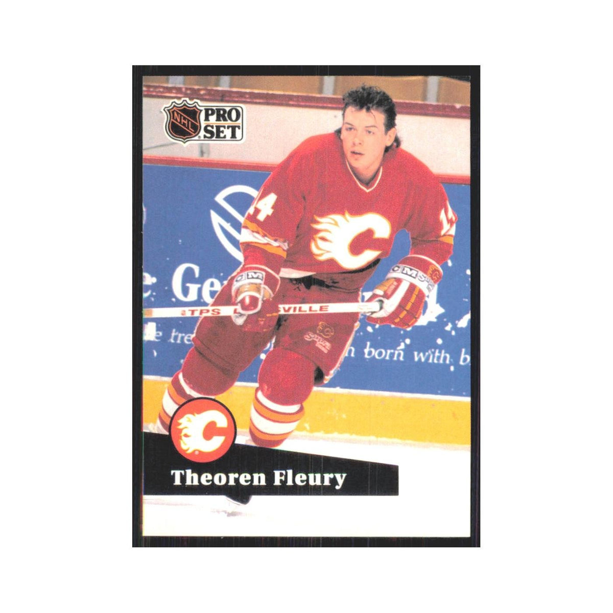 1991 Pro Set Theoren Fleury Calgary Flames #28
