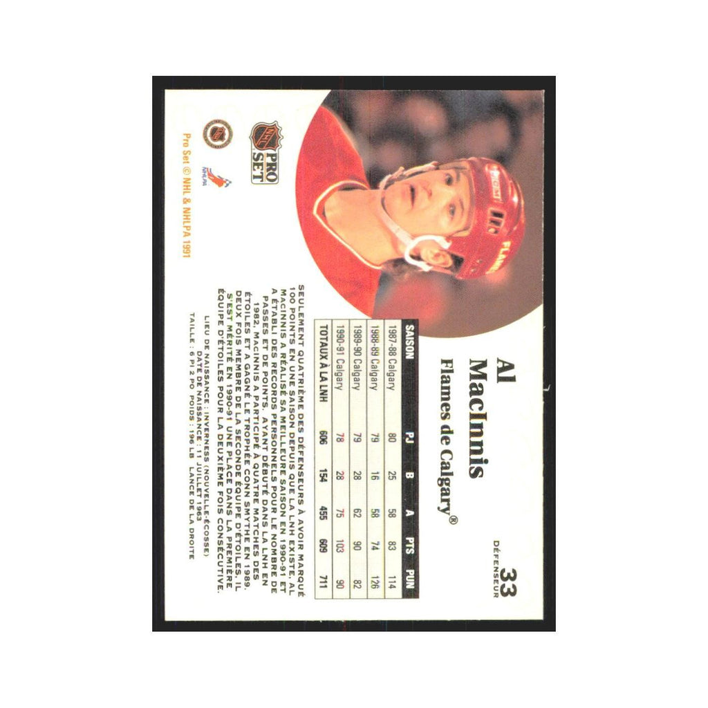 1991 Pro Set Al MacInnis Calgary Flames #33