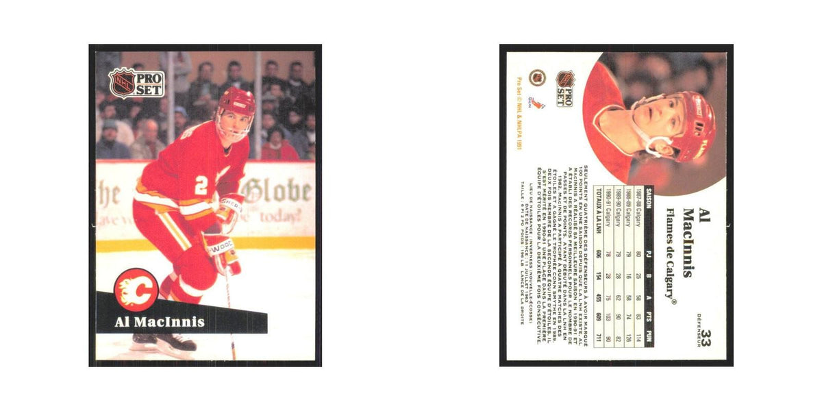1991 Pro Set Al MacInnis Calgary Flames #33