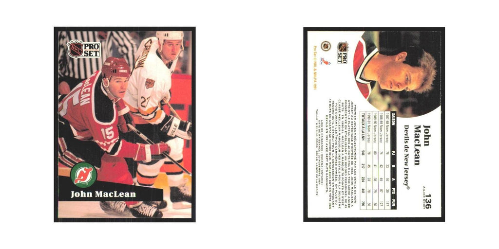 1991 Pro Set John MacLean New Jersey Devils #136