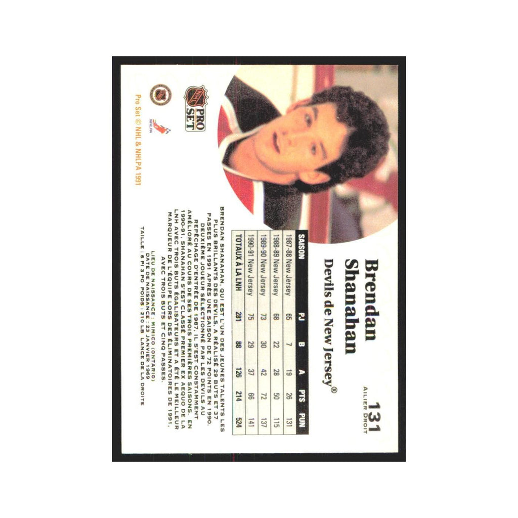 1991 Pro Set Brendan Shanahan New Jersey Devils #131