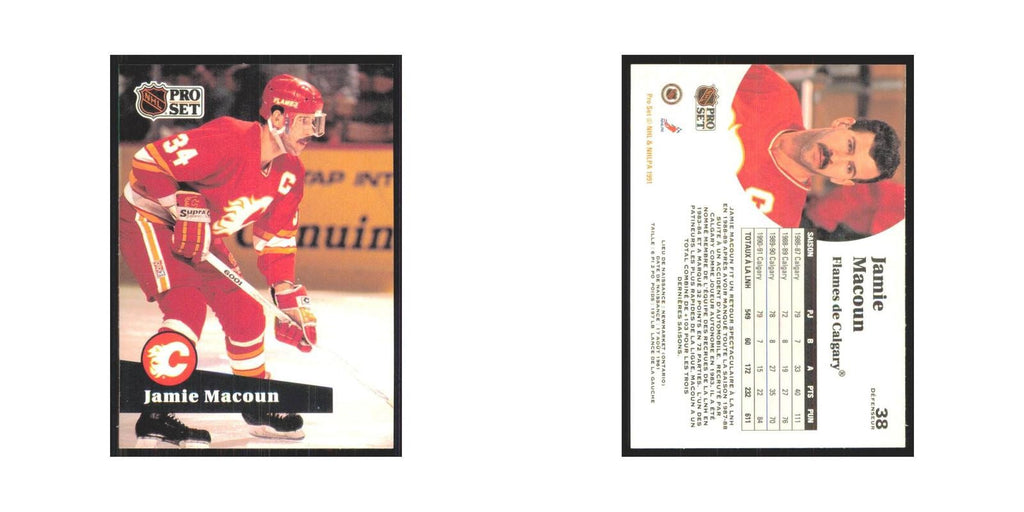1991 Pro Set Jamie Macoun Calgary Flames #38