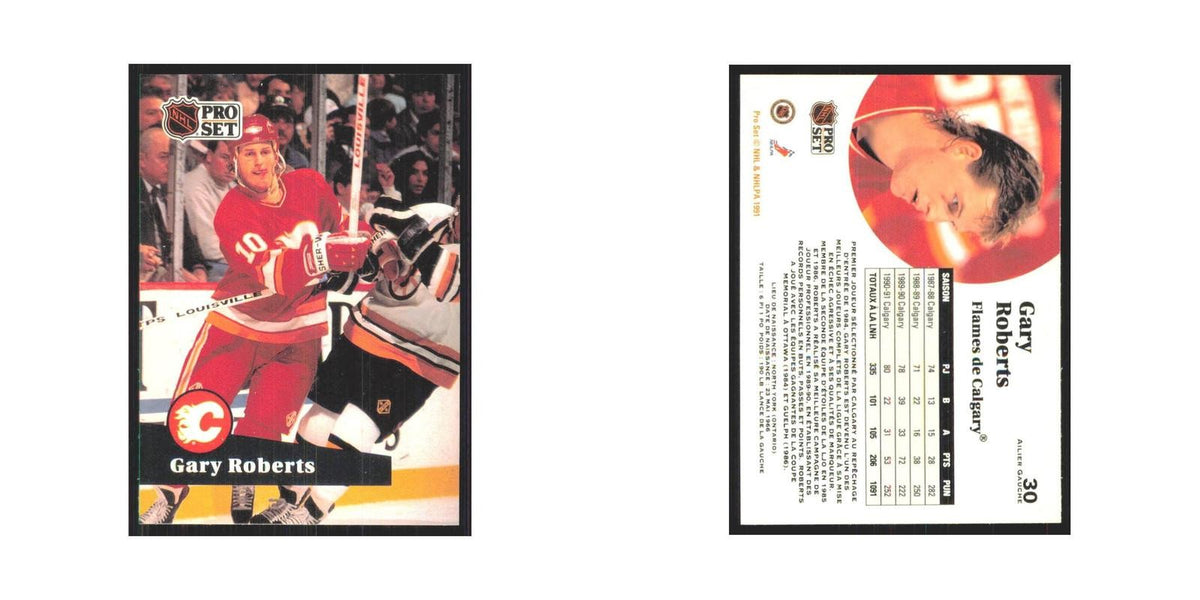 1991 Pro Set Gary Roberts Calgary Flames #30