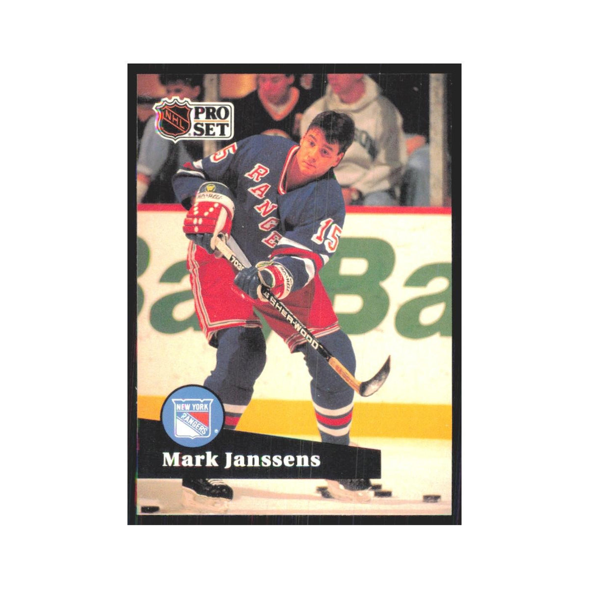 1991 Pro Set Mark Janssens New York Rangers #158