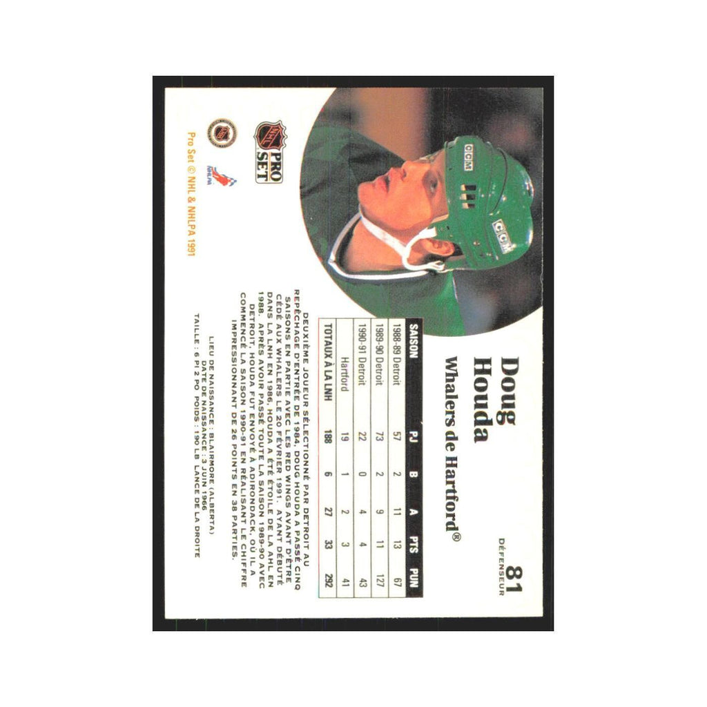 1991 Pro Set Doug Houda Hartford Whalers #81