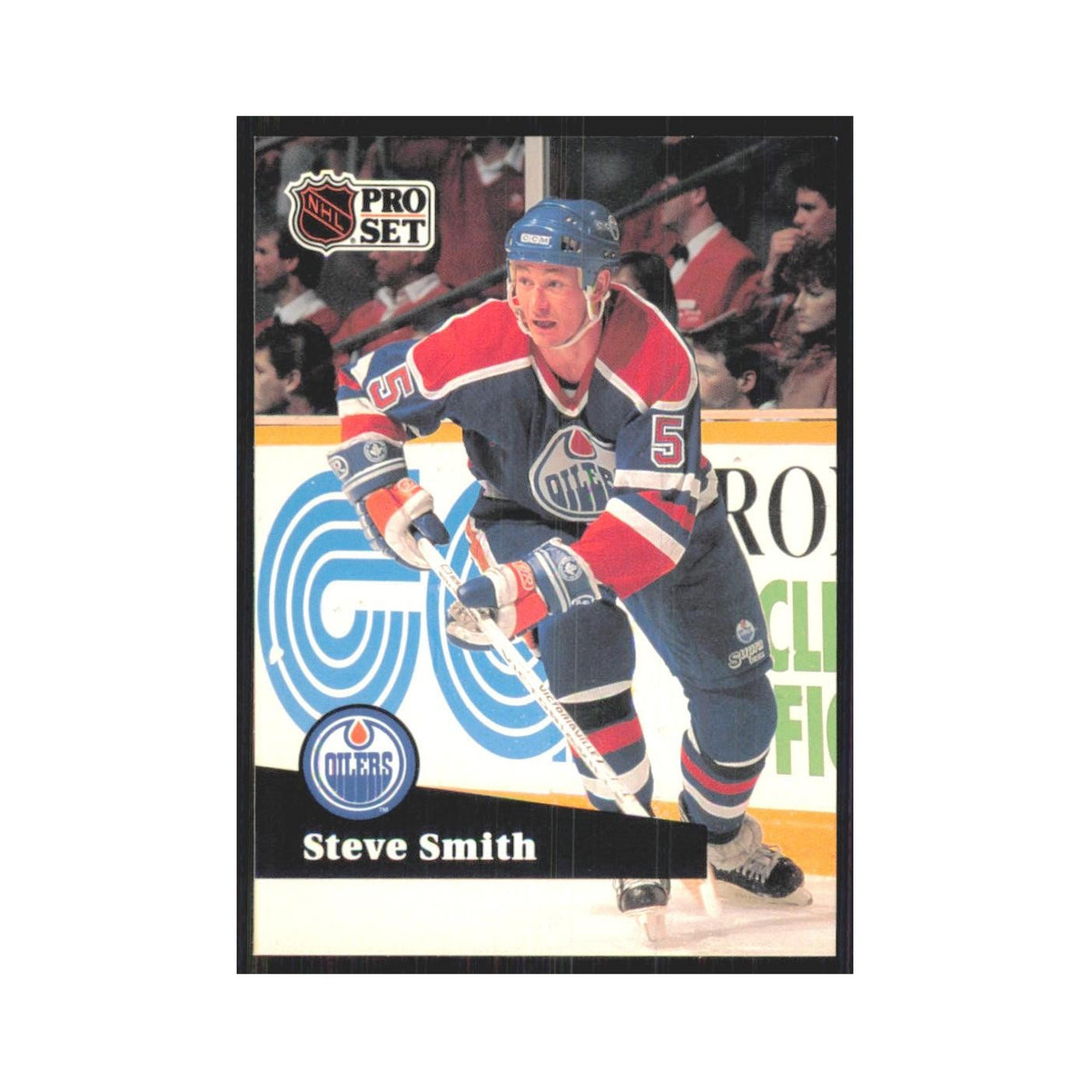 1991 Pro Set Steve Smith Edmonton Oilers #73