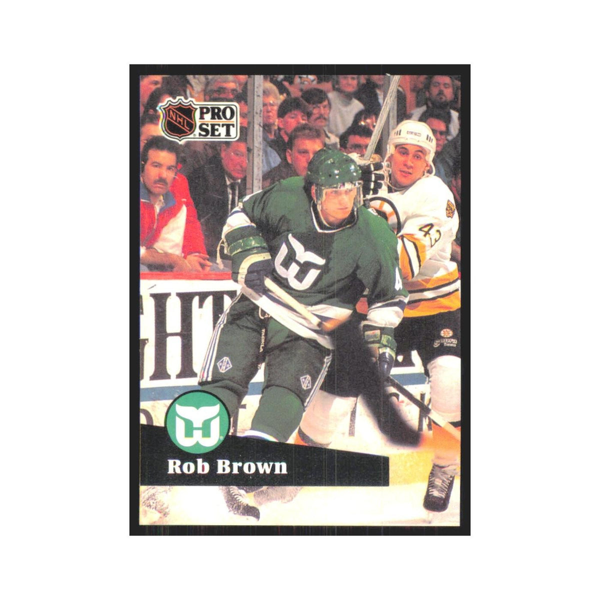 1991 Pro Set Rob Brown Hartford Whalers #80