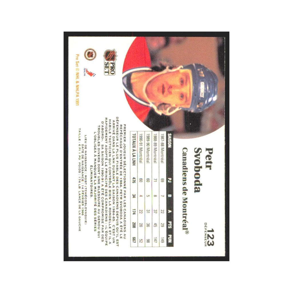 1991 Pro Set Petr Svoboda Montreal Canadiens #123