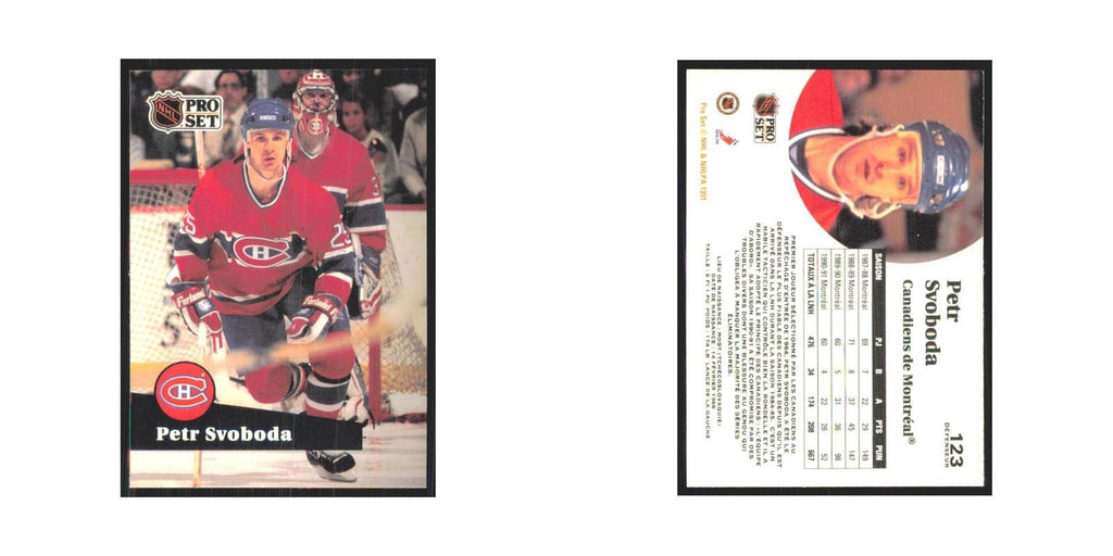 1991 Pro Set Petr Svoboda Montreal Canadiens #123