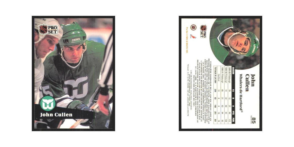 1991 Pro Set John Cullen Hartford Whalers #85