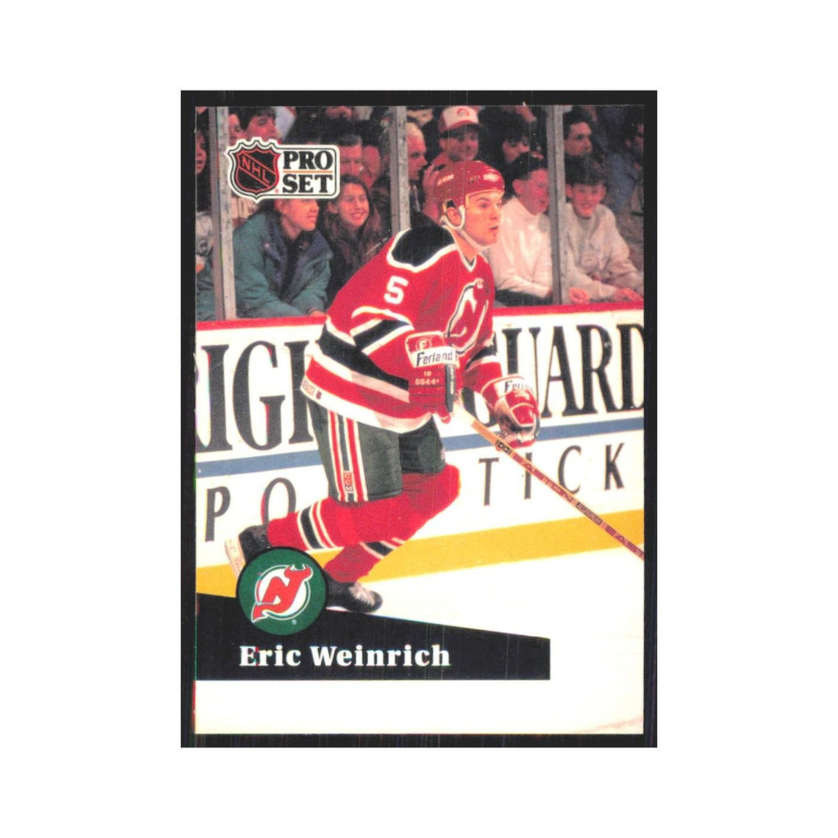 1991 Pro Set Eric Weinrich New Jersey Devils #133
