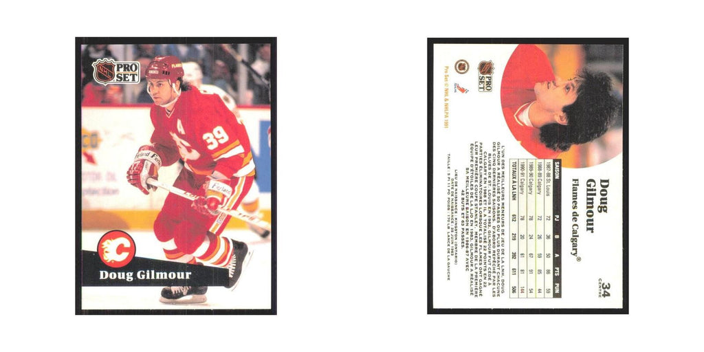1991 Pro Set Doug Gilmour Calgary Flames #34