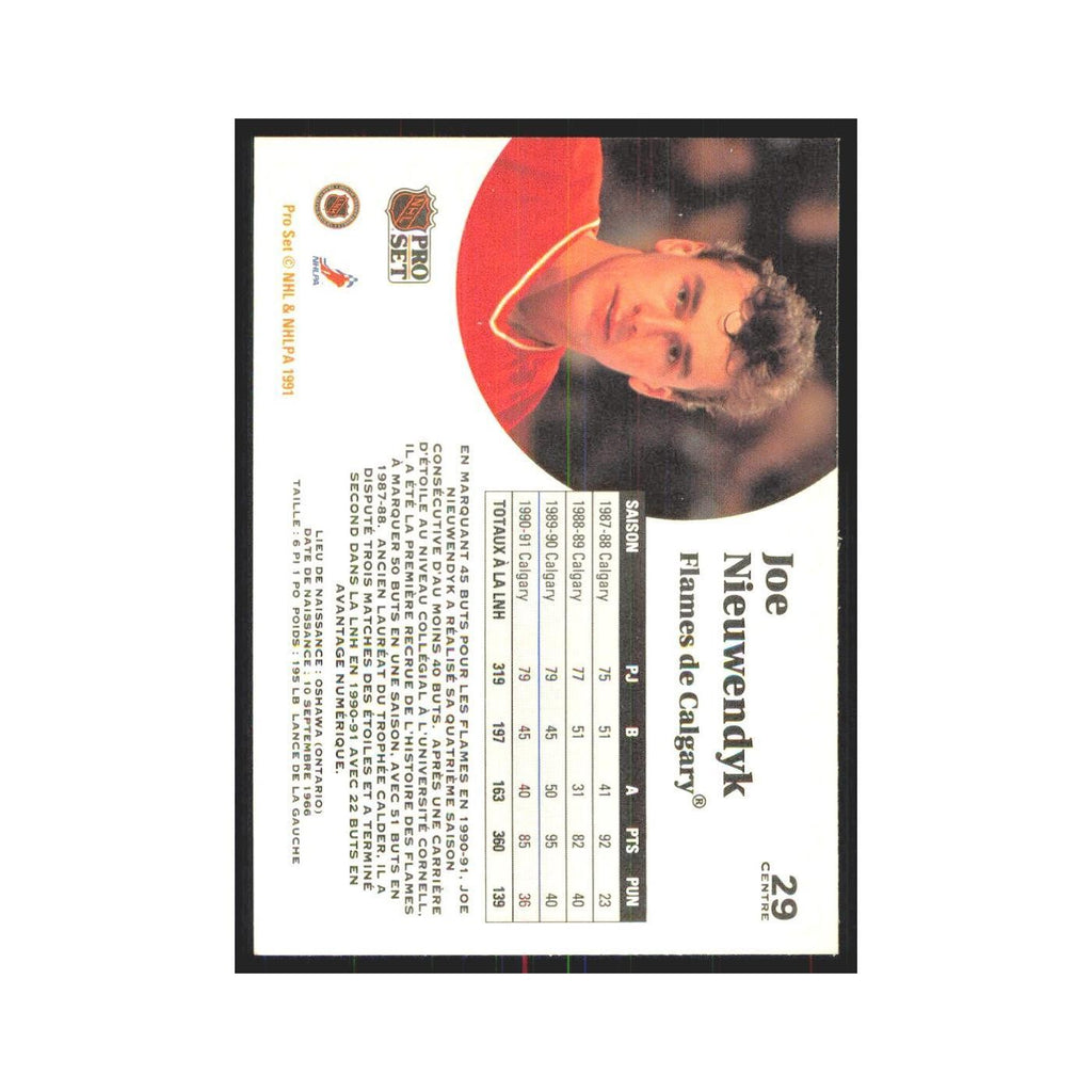 1991 Pro Set Joe Nieuwendyk Calgary Flames #29