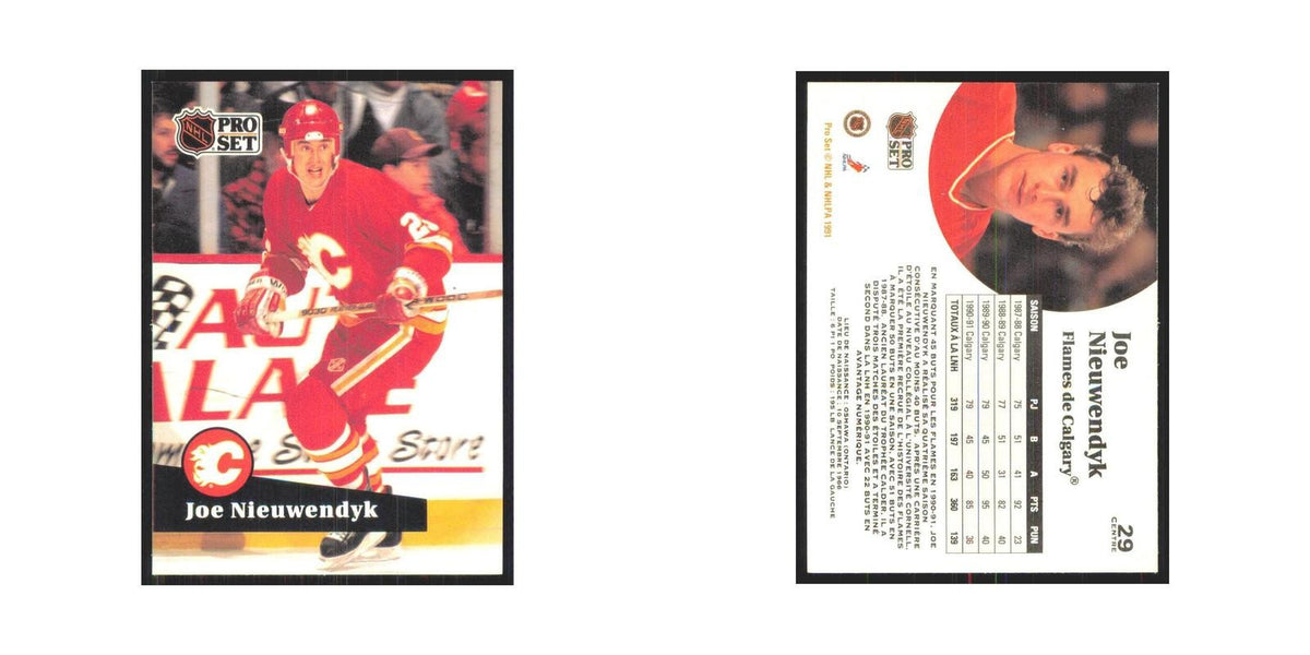 1991 Pro Set Joe Nieuwendyk Calgary Flames #29