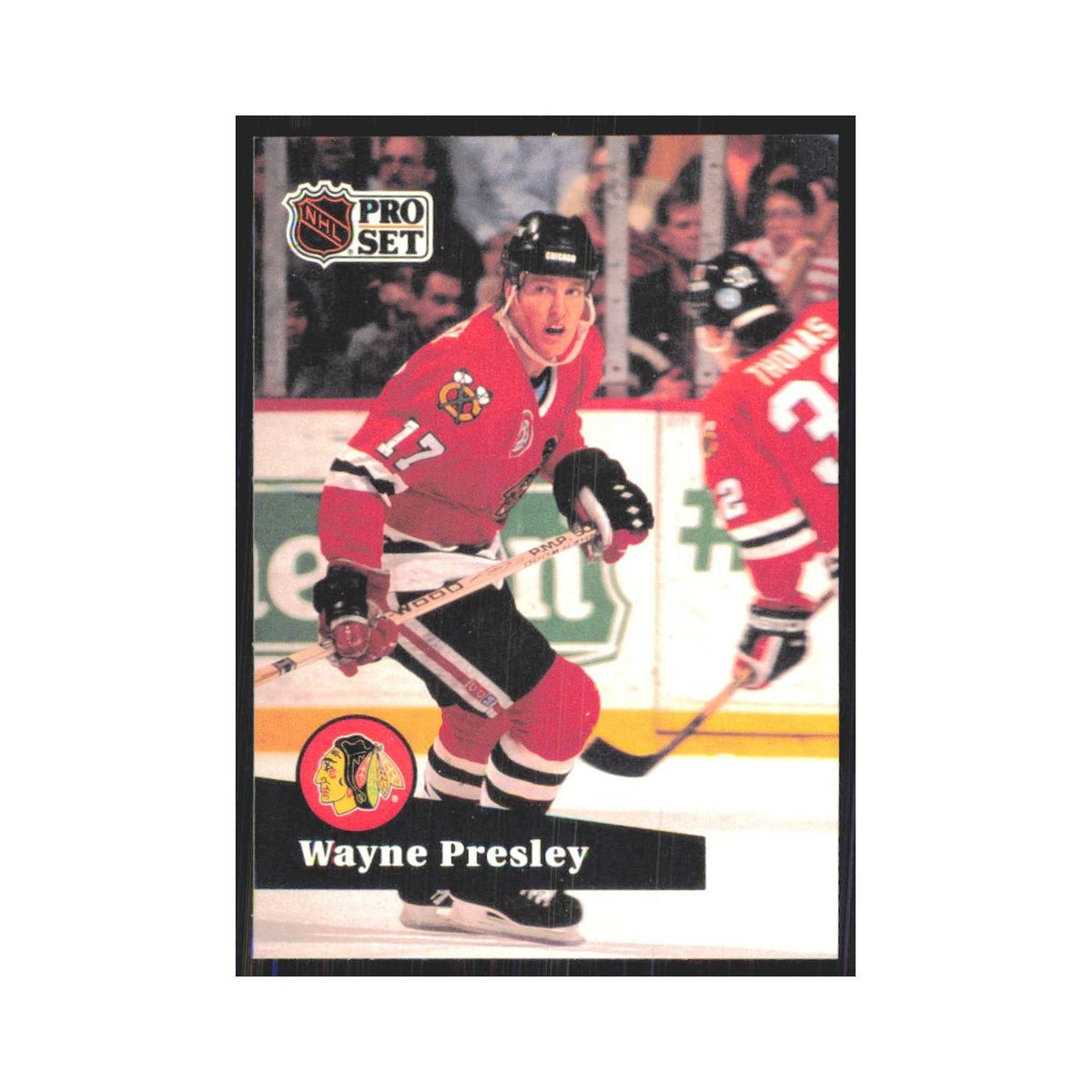 1991 Pro Set Wayne Presley Chicago Blackhawks #44