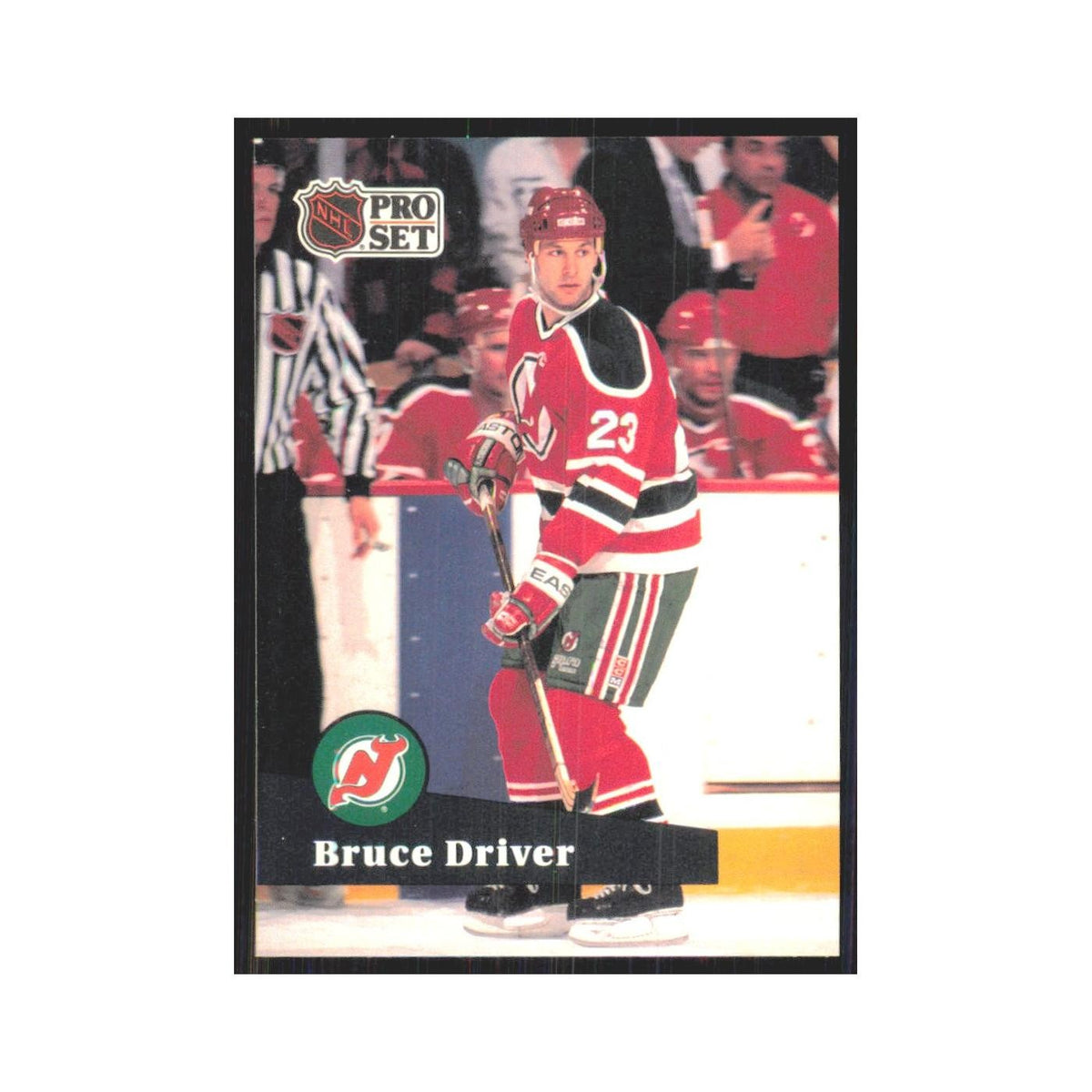 1991 Pro Set Bruce Driver New Jersey Devils #140