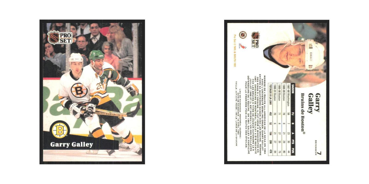 1991 Pro Set Garry Galley Boston Bruins #7