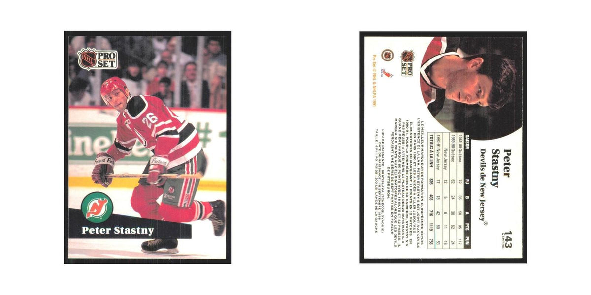 1991 Pro Set Peter Stastny New Jersey Devils #143