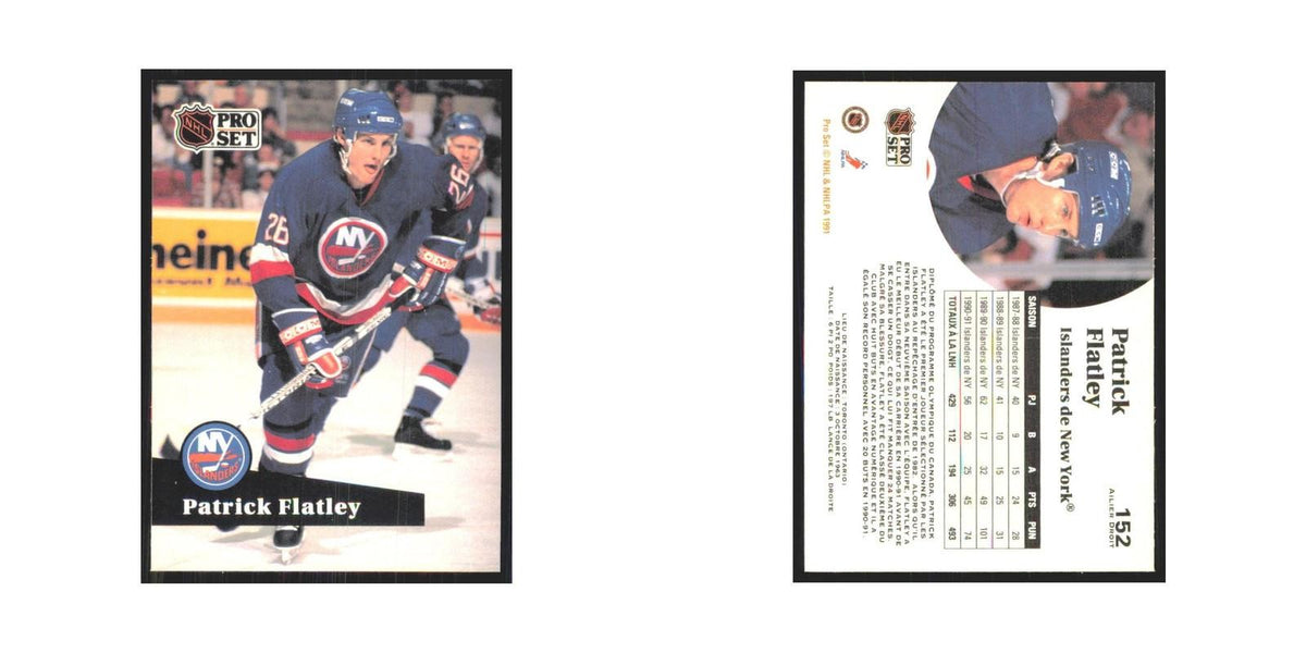 1991 Pro Set Patrick Flatley New York Islanders #152