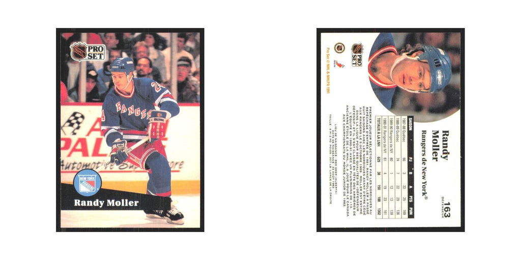 1991 Pro Set Randy Moller New York Rangers #163