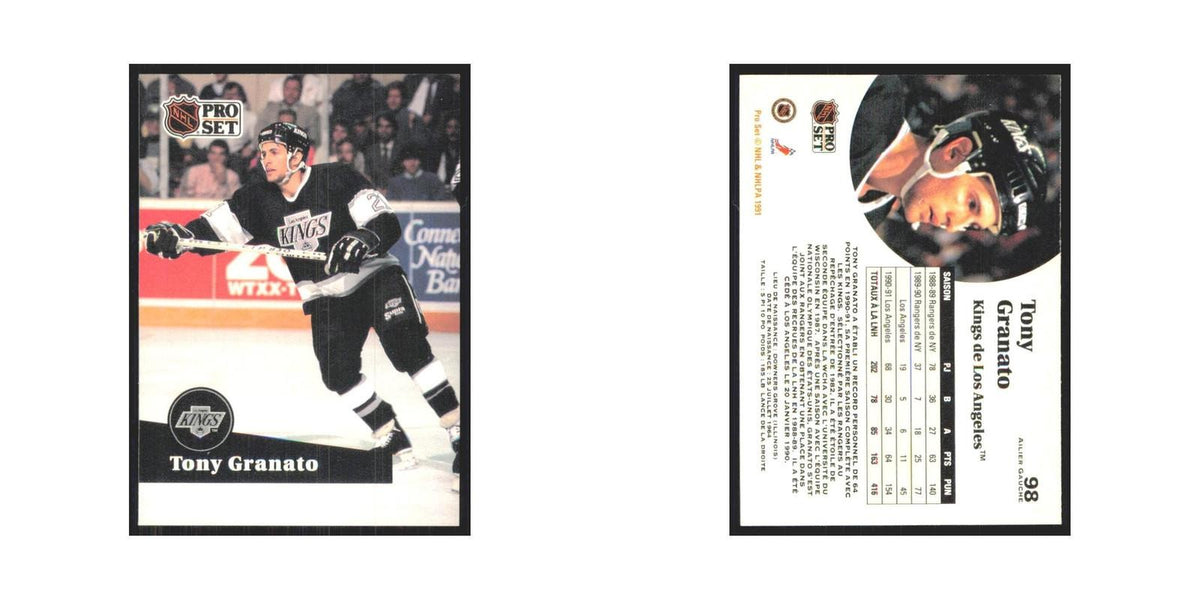 1991 Pro Set Tony Granato Los Angeles Kings #98