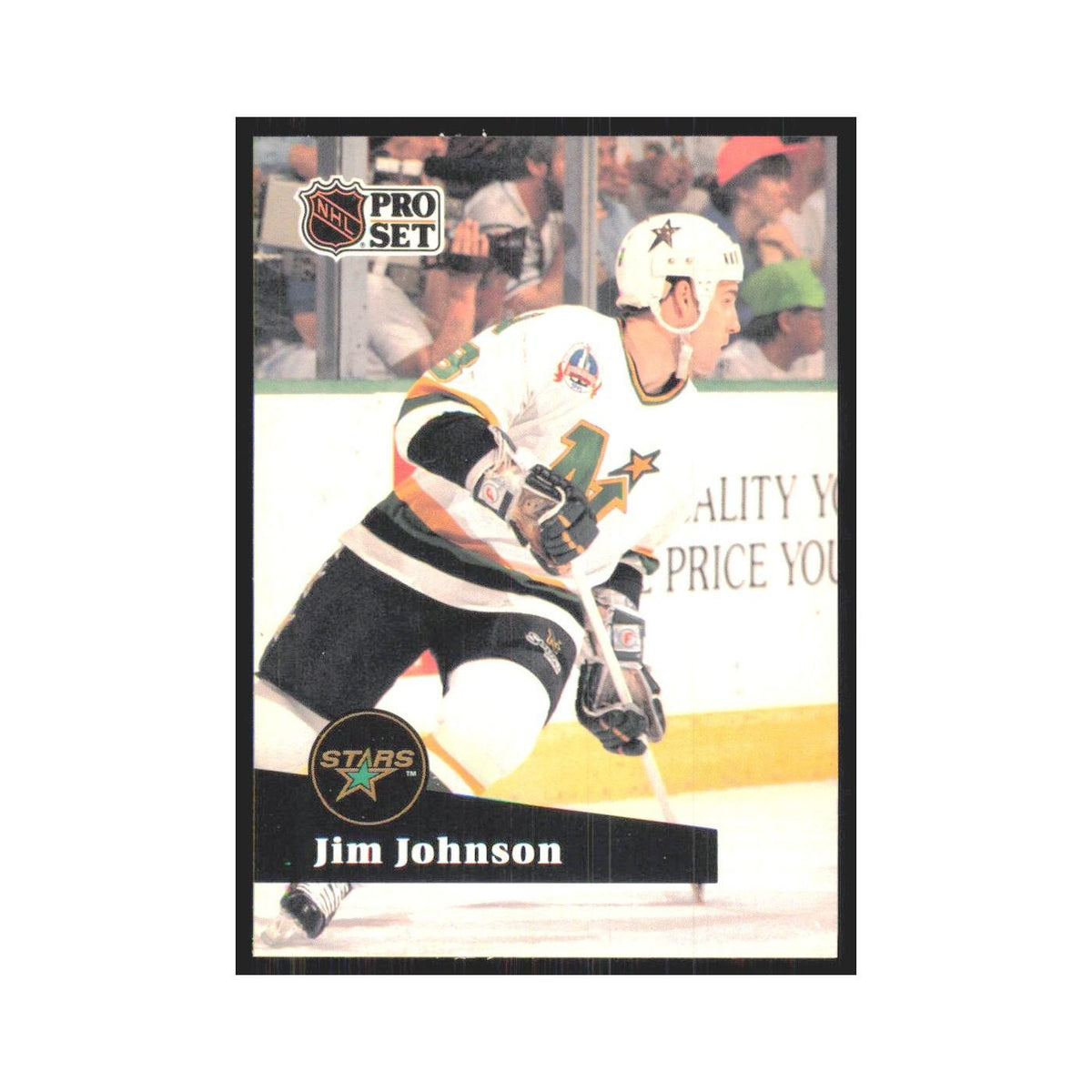 1991 Pro Set Jim Johnson Minnesota North Stars #116