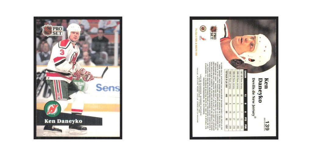 1991 Pro Set Ken Daneyko New Jersey Devils #139