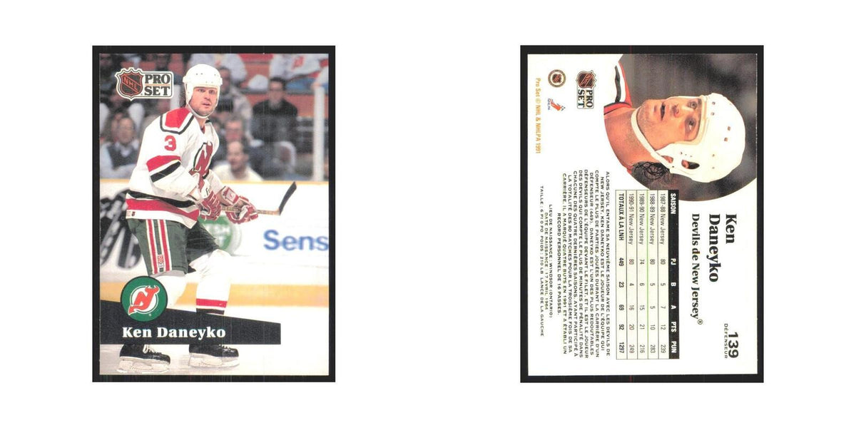 1991 Pro Set Ken Daneyko New Jersey Devils #139