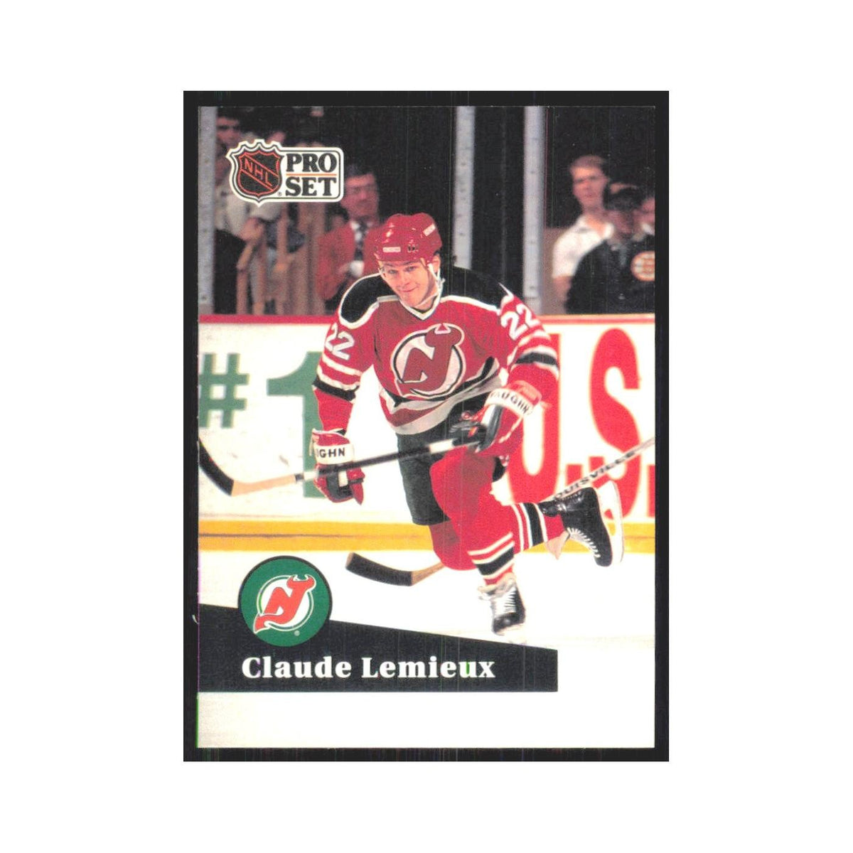 1991 Pro Set Claude Lemieux New Jersey Devils #135