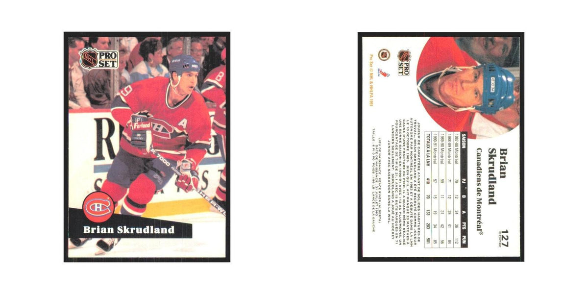 1991 Pro Set Brian Skrudland Montreal Canadiens #127