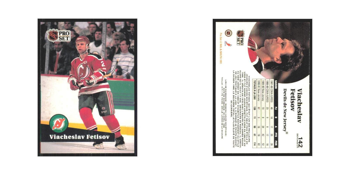 1991 Pro Set Viacheslav Fetisov New Jersey Devils #142