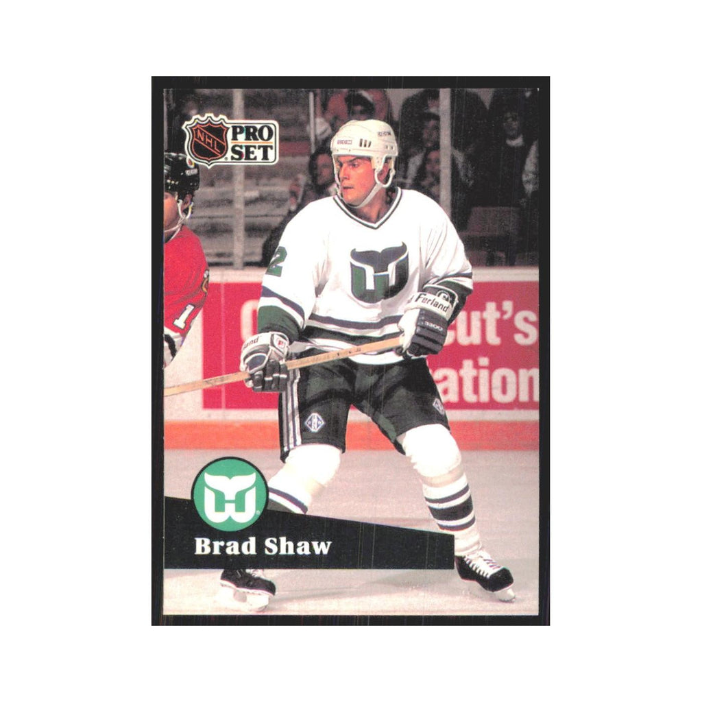 1991 Pro Set Brad Shaw Hartford Whalers #87