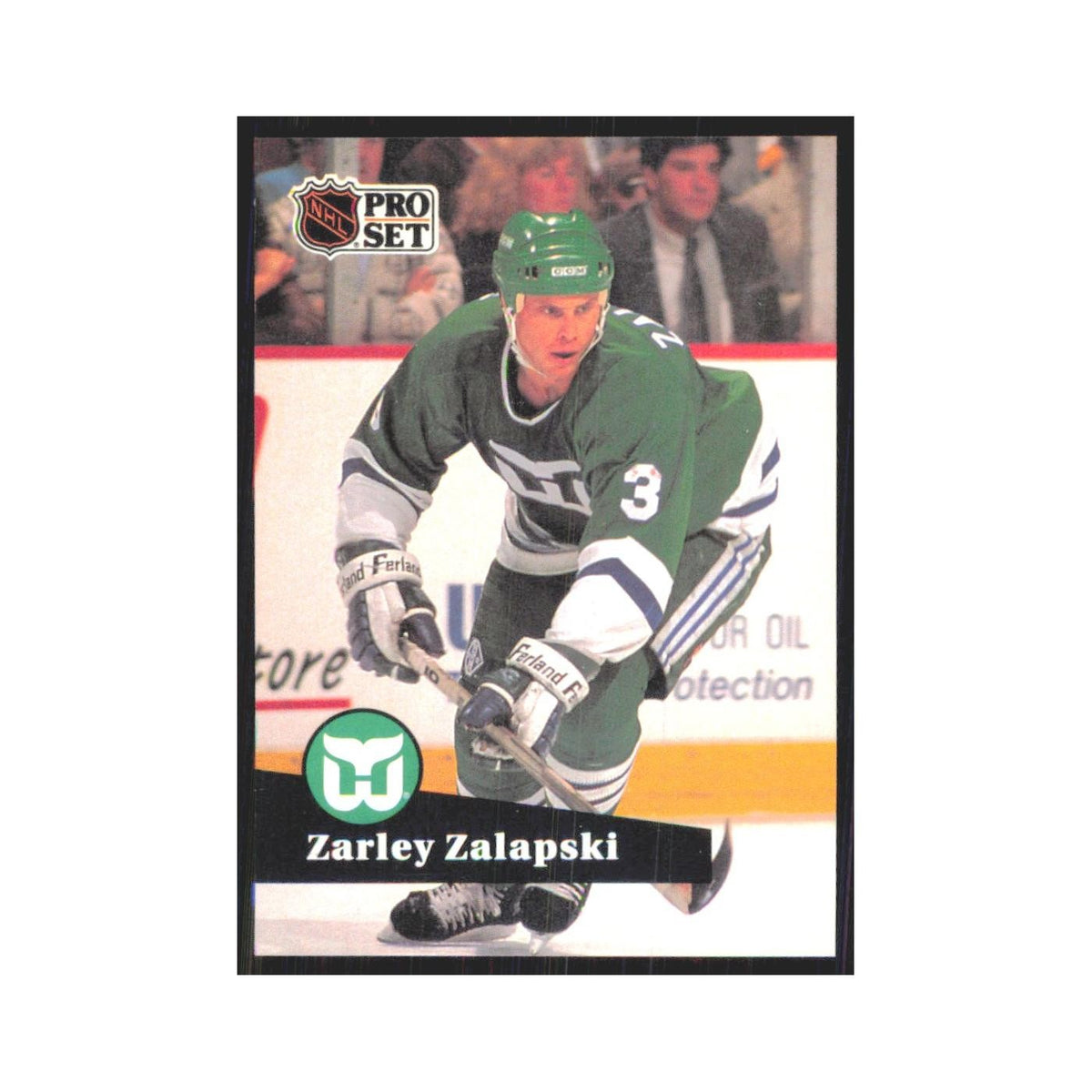 1991 Pro Set Zarley Zalapski Hartford Whalers #91