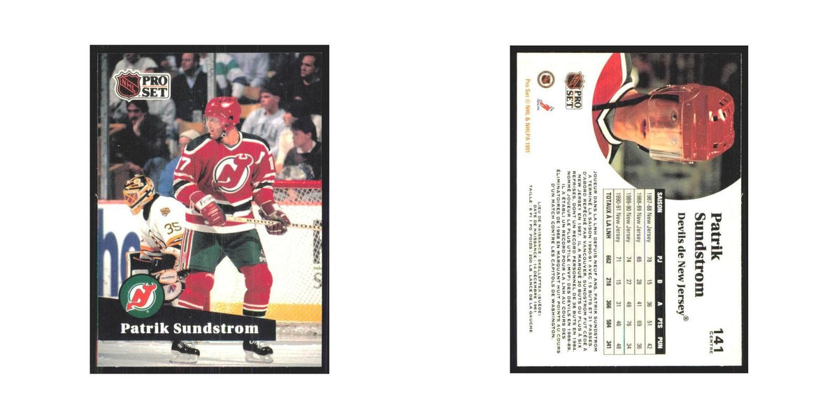 1991 Pro Set Patrik Sundstrom New Jersey Devils #141