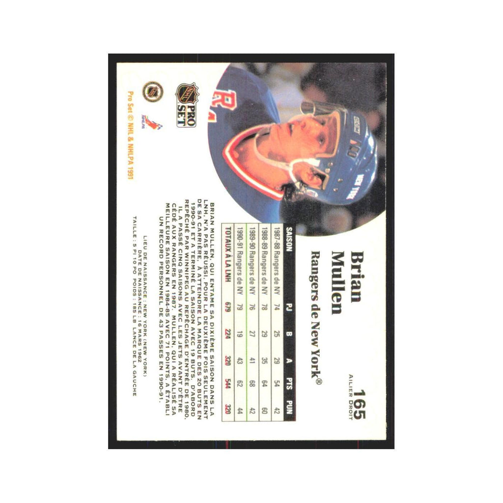 1991 Pro Set Brian Mullen San Jose Sharks #165